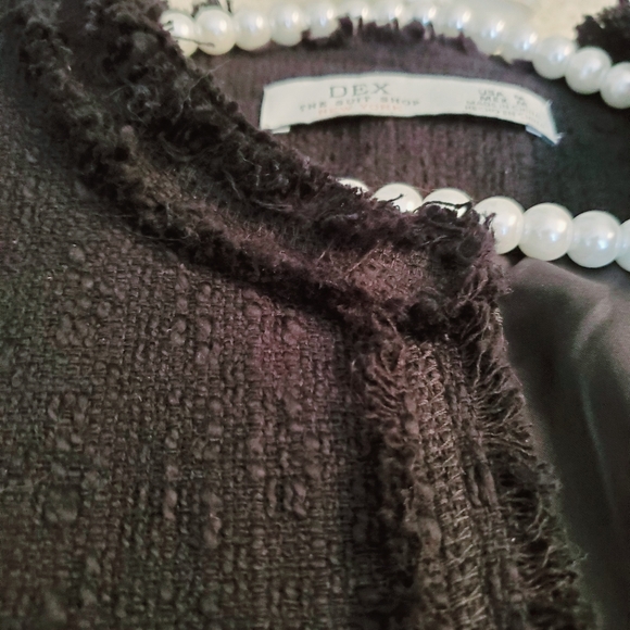 Classic black tweed coat - Picture 5 of 10